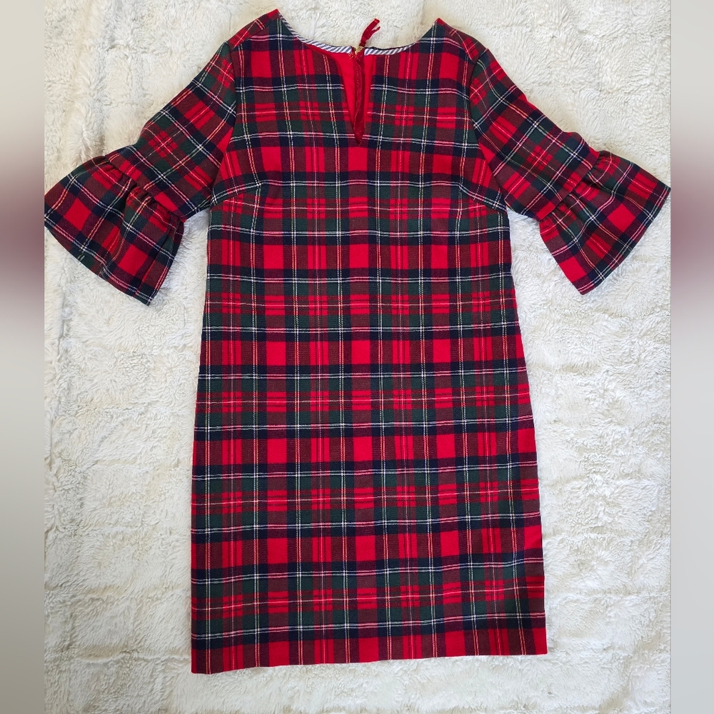 Vineyard Vines Red and Green Plaid Dress